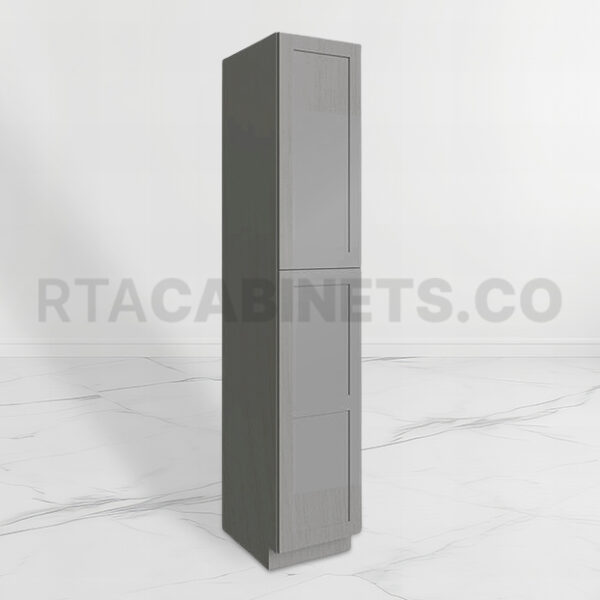 Gray Shaker 18 W Utility Pantry Cabinet, rta cabinets, gray kitchen cabinets