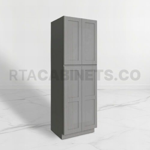 Gray Shaker 30 W Utility Pantry Cabinet, rta cabinets, gray kitchen cabinets