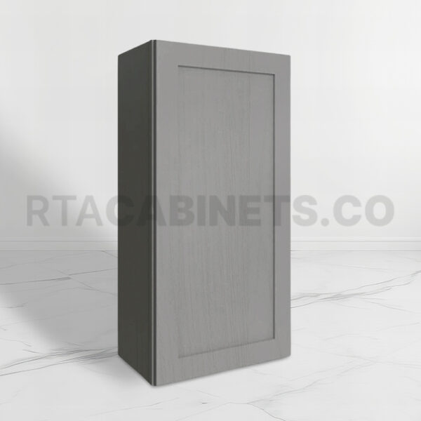 Gray Shaker 42 H Single Door Wall Cabinet, rta cabinets, gray kitchen cabinets