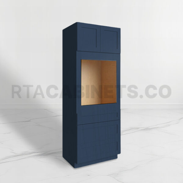 Blue Shaker 30 W Oven Pantry Cabinet, rta cabinets