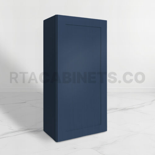 Blue Shaker 42 H Single Door Wall Cabinet, rta cabinets, blue kitchen cabinets