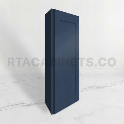 Blue Shaker 12 Angle Wall Cabinet, rta cabinets, blue kitchen cabinets