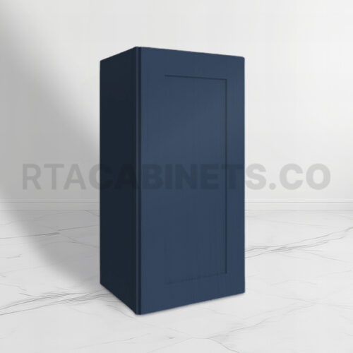 Blue Shaker 30 H Single Door Wall Cabinet, rta cabinets, blue kitchen cabinets