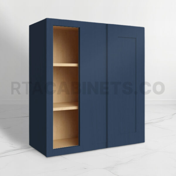 Blue Shaker 36 H Wall Blind Cabinet, rta cabinets, blue kitchen cabinets