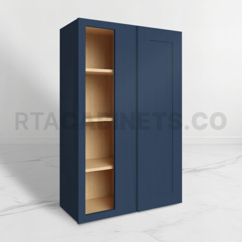 Blue Shaker 42 H Wall Blind Cabinet, rta cabinets, blue kitchen cabinets