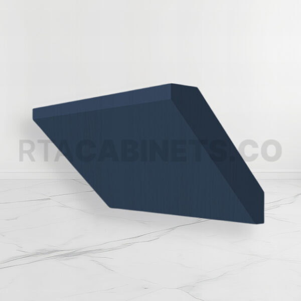 Blue Shaker Angle Crown Moulding, rta cabinets