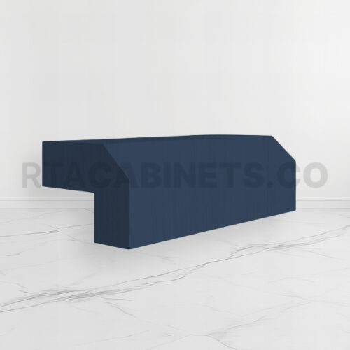 Blue Shaker Angle Light Rail Moulding, rta cabinets