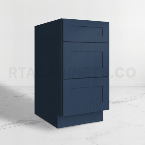 Blue Shaker Drawer Base Cabinet, rta cabinets