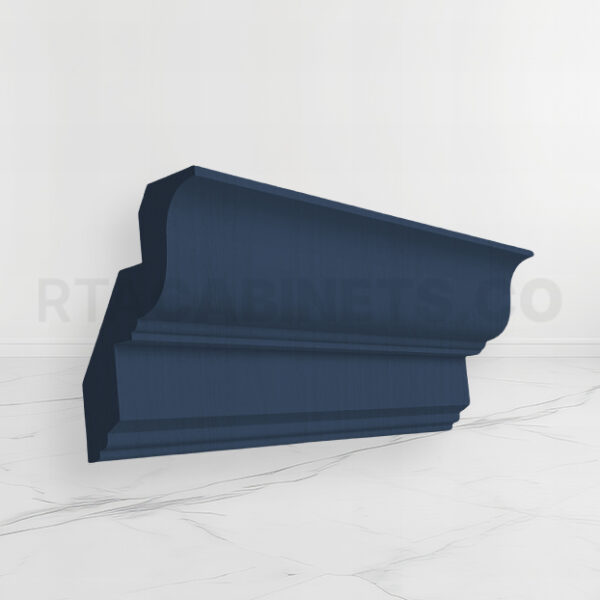 Blue Shaker Inset Crown Moulding, rta cabinets