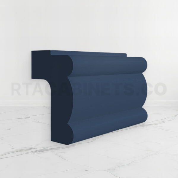 Blue Shaker Light Rail Moulding, rta cabinets