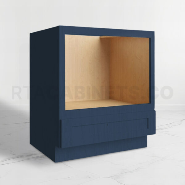 Blue Shaker Microwave Base Cabinet, rta cabinets