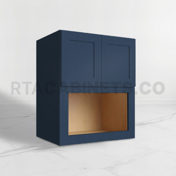 Blue Microwave Cabinet, rta cabinets, blue kitchen cabinets