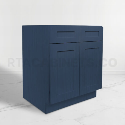 Blue Shaker Sink Base Cabinet, rta cabinets