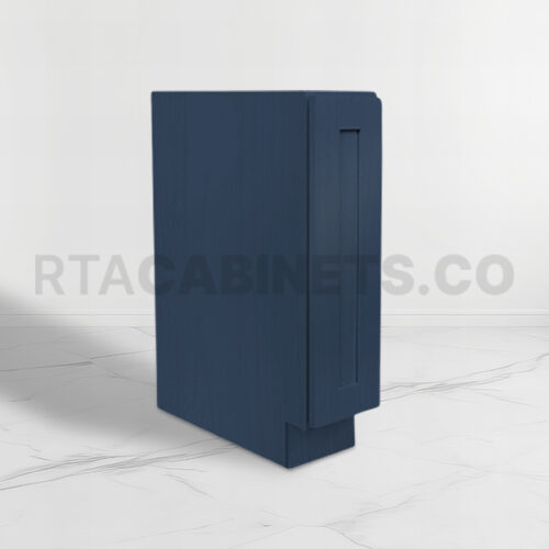 Navy Blue Shaker Spice Pull Base Cabinet, rta cabinets