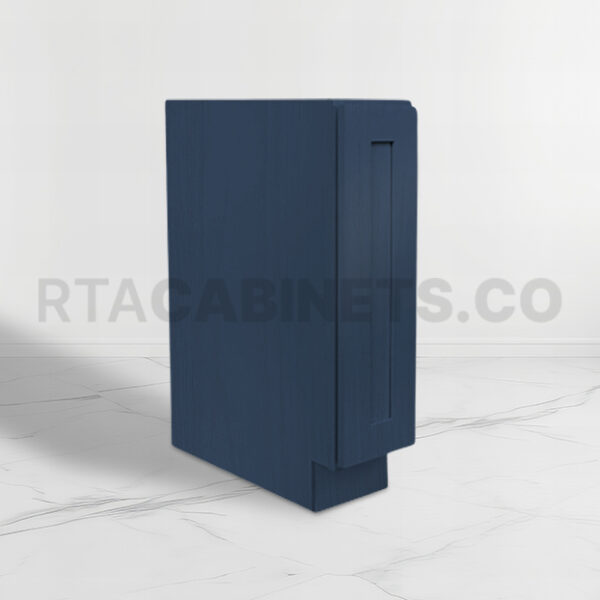 Navy Blue Shaker Spice Pull Base Cabinet, rta cabinets