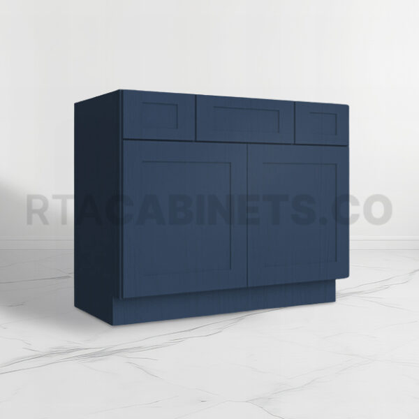 Blue Shaker Vanity Combo Cabinet, rta cabinets