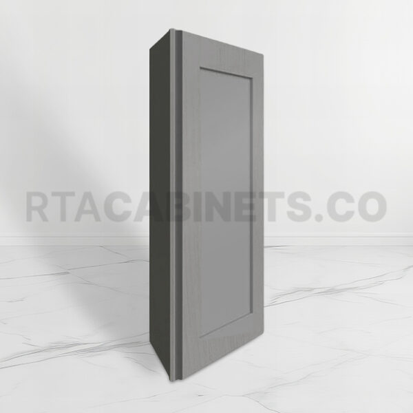 Gray Shaker 12 Angle Wall Cabinet, rta cabinets, gray kitchen cabinets