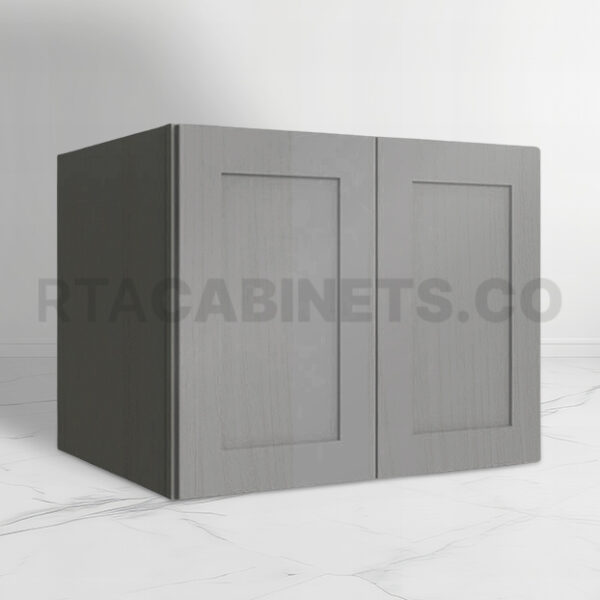 Gray Shaker 24 H Refrigerator Wall Cabinet, rta cabinets, gray kitchen cabinets