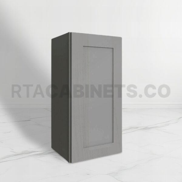 Gray Shaker 30 H Single Door Wall Cabinet, rta cabinets, gray kitchen cabinets