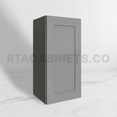 Gray Shaker 36 H Single Door Wall Cabinet, rta cabinets, gray kitchen cabinets