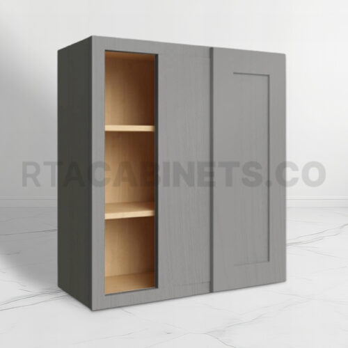 Gray Shaker 36 H Wall Blind Cabinet, rta cabinets, gray kitchen cabinets