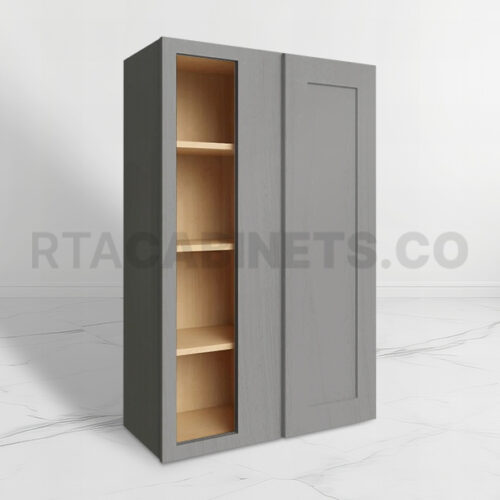 Gray Shaker 42 H Wall Blind Cabinet, rta cabinets, gray kitchen cabinets