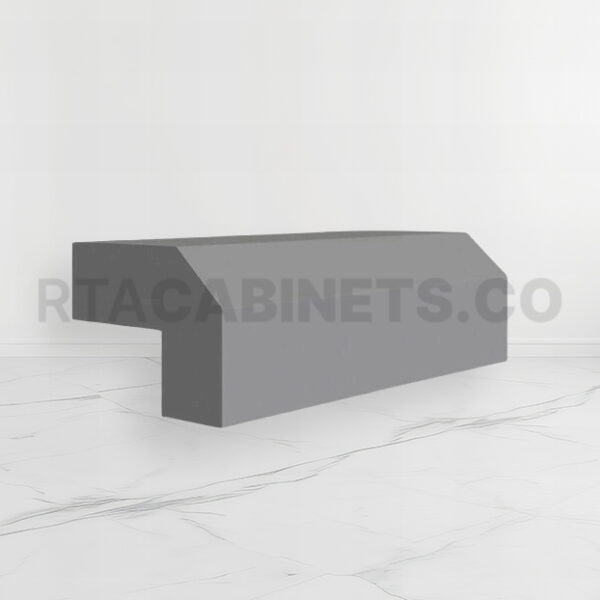 Gray Shaker Angle Light Rail Moulding, rta cabinets, gray kitchen cabinets