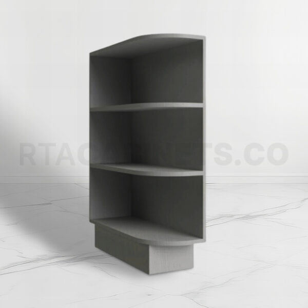 Gray Shaker Base End Shelf, rta cabinets, gray kitchen cabinets