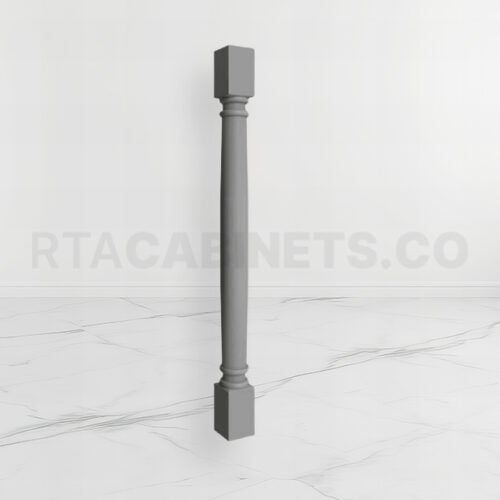 Gray Shaker Classic Decorative Leg, rta cabinets, gray kitchen cabinets