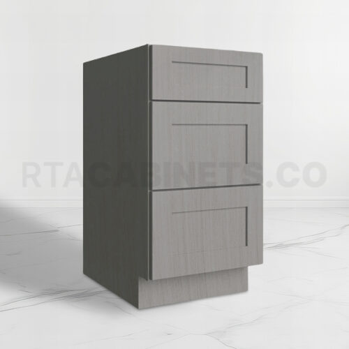 Gray Shaker Drawer Base Cabinet, rta cabinets, gray kitchen cabinets