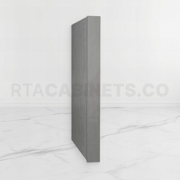 Gray Shaker Refrigerator End Panel, rta cabinets, gray kitchen cabinets