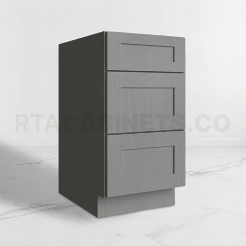 Gray Shaker Vanity Drawer Base Cabinet, rta cabinets, gray kitchen cabinets