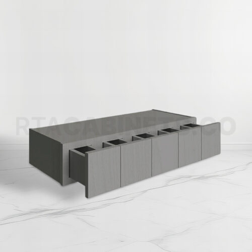 Gray Shaker Wall Spice Drawer, rta cabinets, gray kitchen cabinets