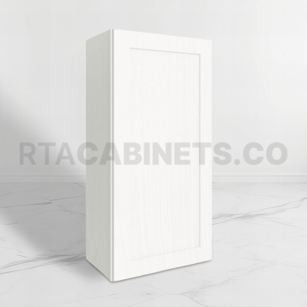 White Shaker 42 H Single Door Wall Cabinet, rta cabinets