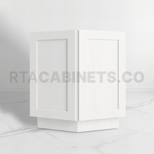 White Shaker Base End Cabinet, rta cabinets