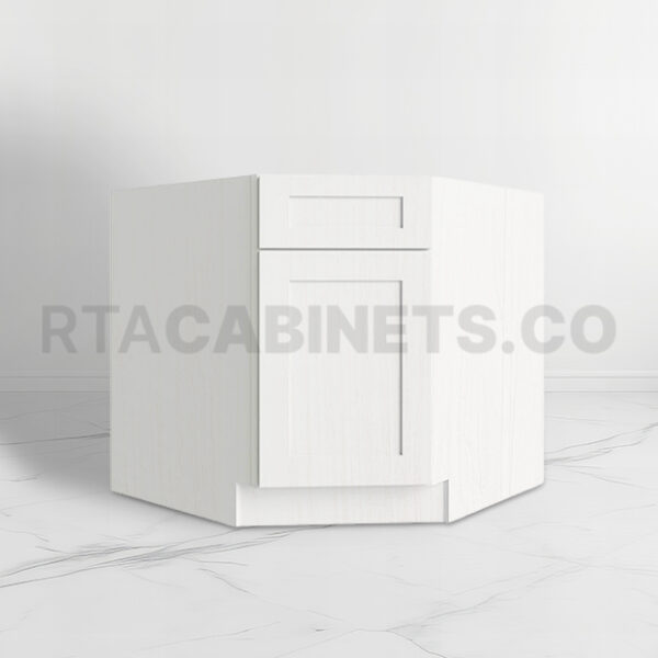 White Shaker Corner Sink Base Cabinet, rta cabinets