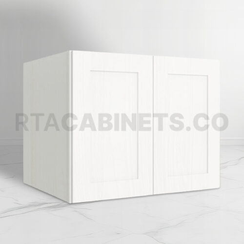 White Shaker 24 H Refrigerator Wall Cabinet, rta cabinets