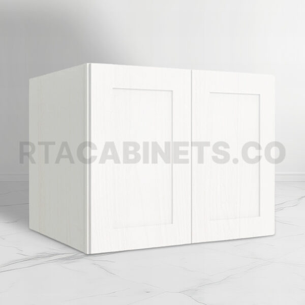 White Shaker 24 H Refrigerator Wall Cabinet, rta cabinets