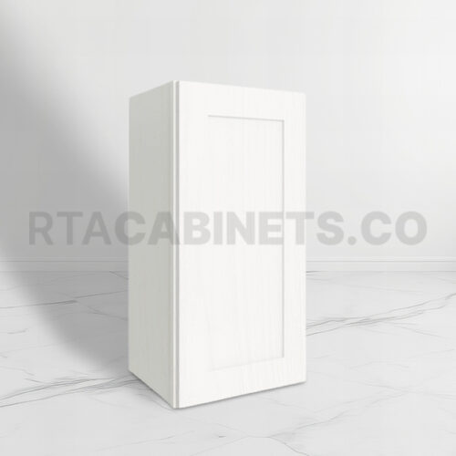 White Shaker 30 H Single Door Wall Cabinet, rta cabinets