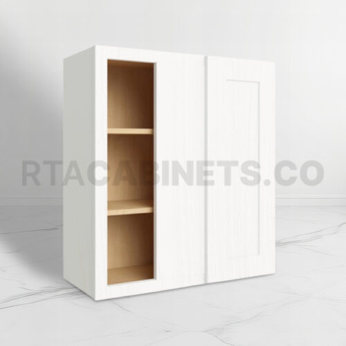 White Shaker 30 H Wall Blind Cabinet, rta cabinets