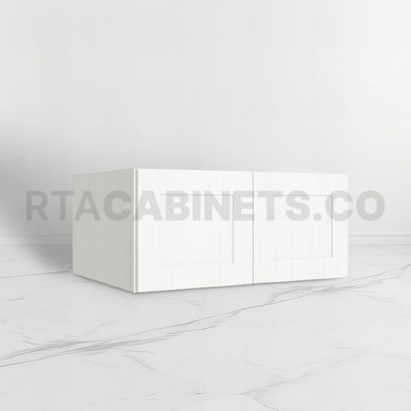 White Shaker 30 W Refrigerator Wall Cabinet, rta cabinets