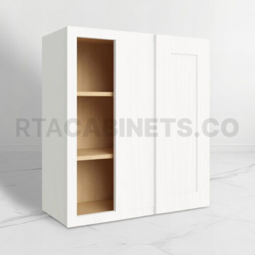 White Shaker 36 H Wall Blind Cabinet, rta cabinets