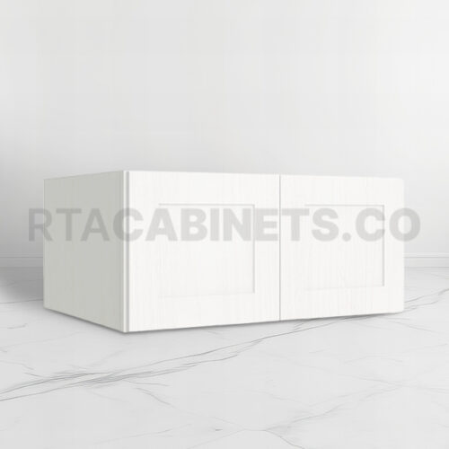 White Shaker 33 W Refrigerator Wall Cabinet, rta cabinets