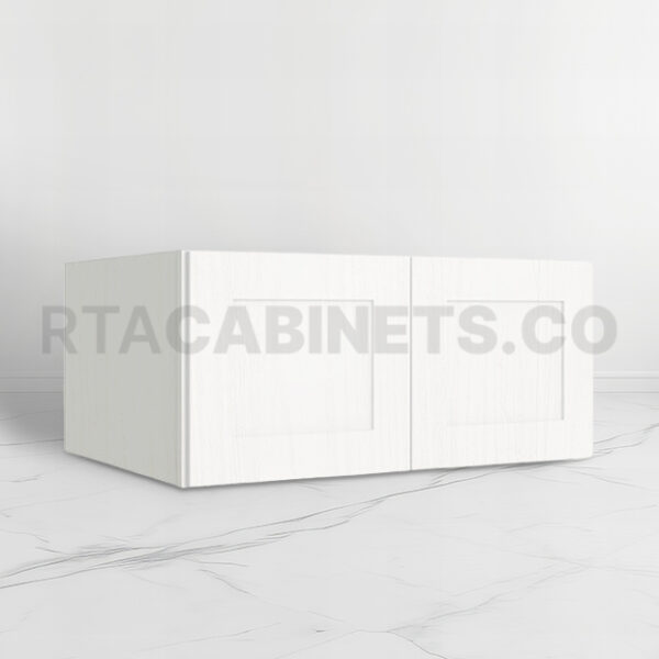 White Shaker 33 W Refrigerator Wall Cabinet, rta cabinets