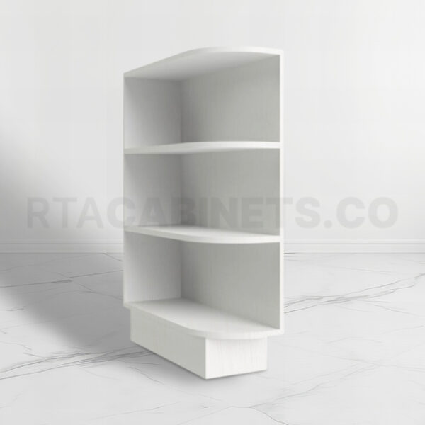 White Shaker Base End Shelf, rta cabinets