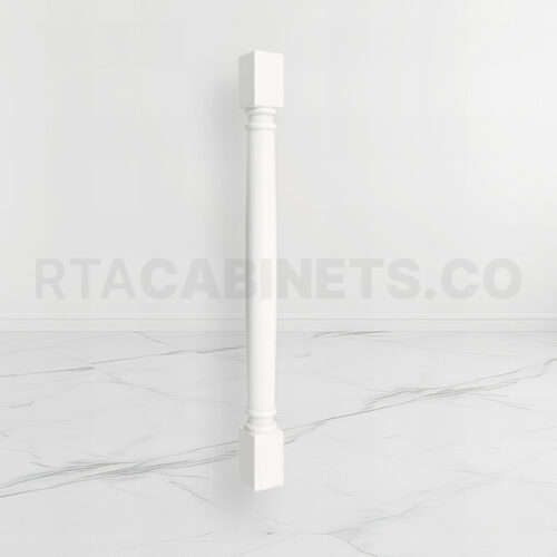 White Shaker Classic Decorative Leg, rta cabinets