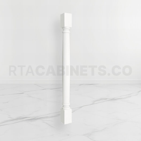 White Shaker Classic Decorative Leg, rta cabinets