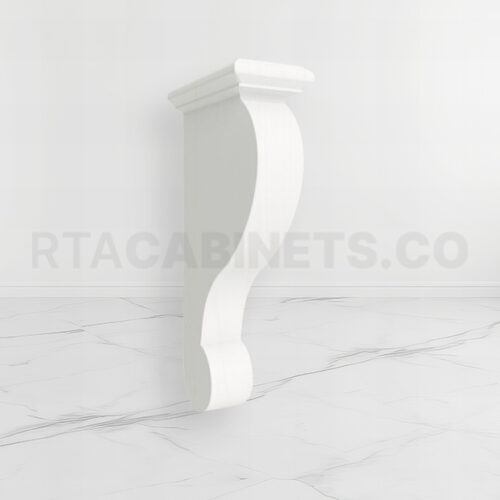 White Shaker Corbel 3W, rta cabinets