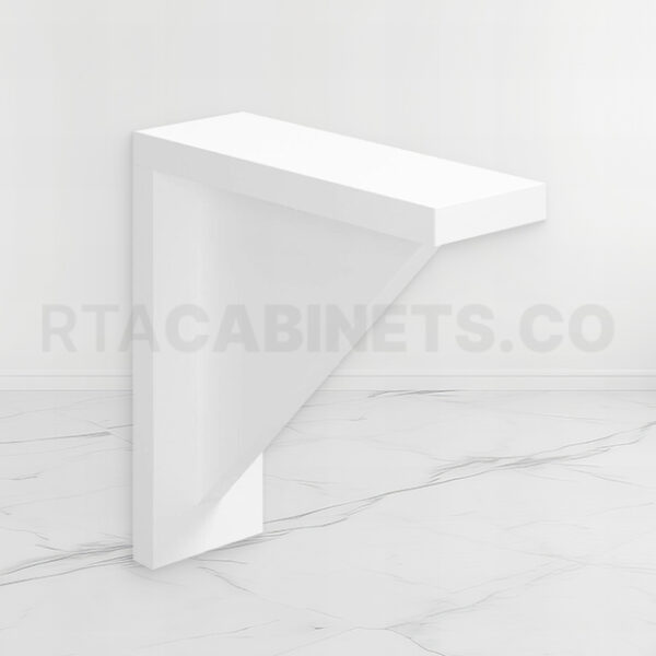 White Shaker Corbel, rta cabinets