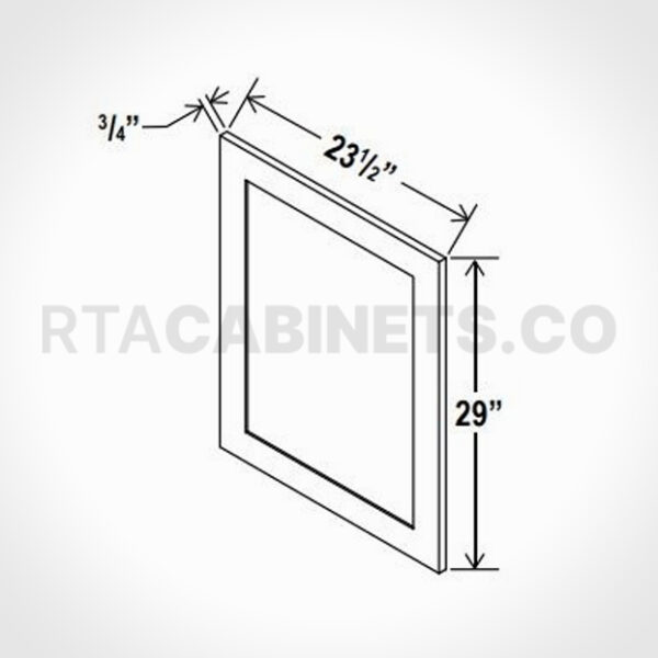 Charleston White Raised Panel Decorative Door Panel, rta cabinets